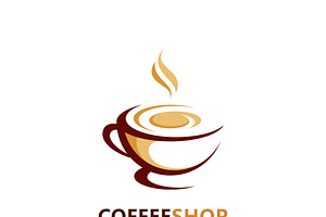 Coffee shop Minimalist vector logo., a Graphic by T.Vooka