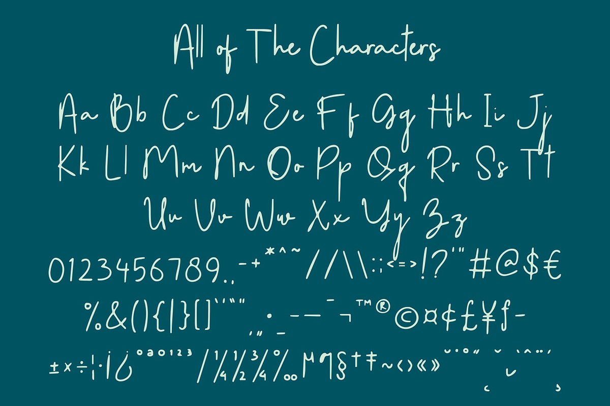 CS Galysia Drawn, a Script Font by Craft Supply Co. (Photo 8 of 8)