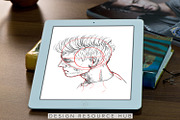 Procreate Drawing: Portrait Poses, a Shape Add-On by Design Resource Hub (Thumbnail 3 of 10)