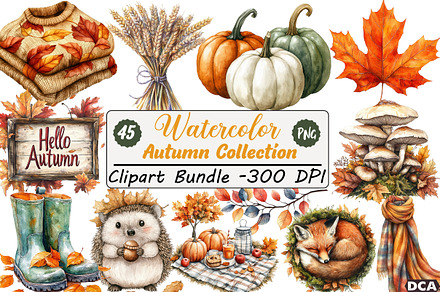 Autumn Collection Clipart Bundle