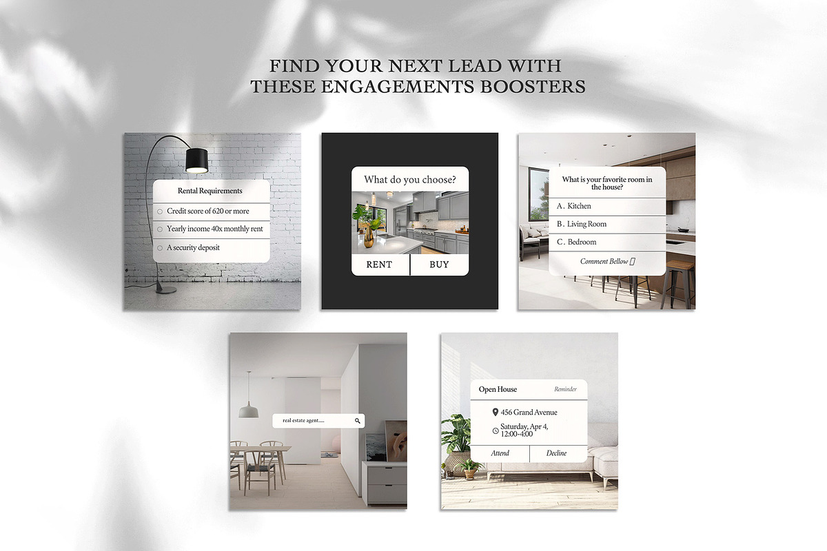 Real Estate Social Media Quotes, a Social Media Template by Kseniia_Design (Photo 6 of 14)