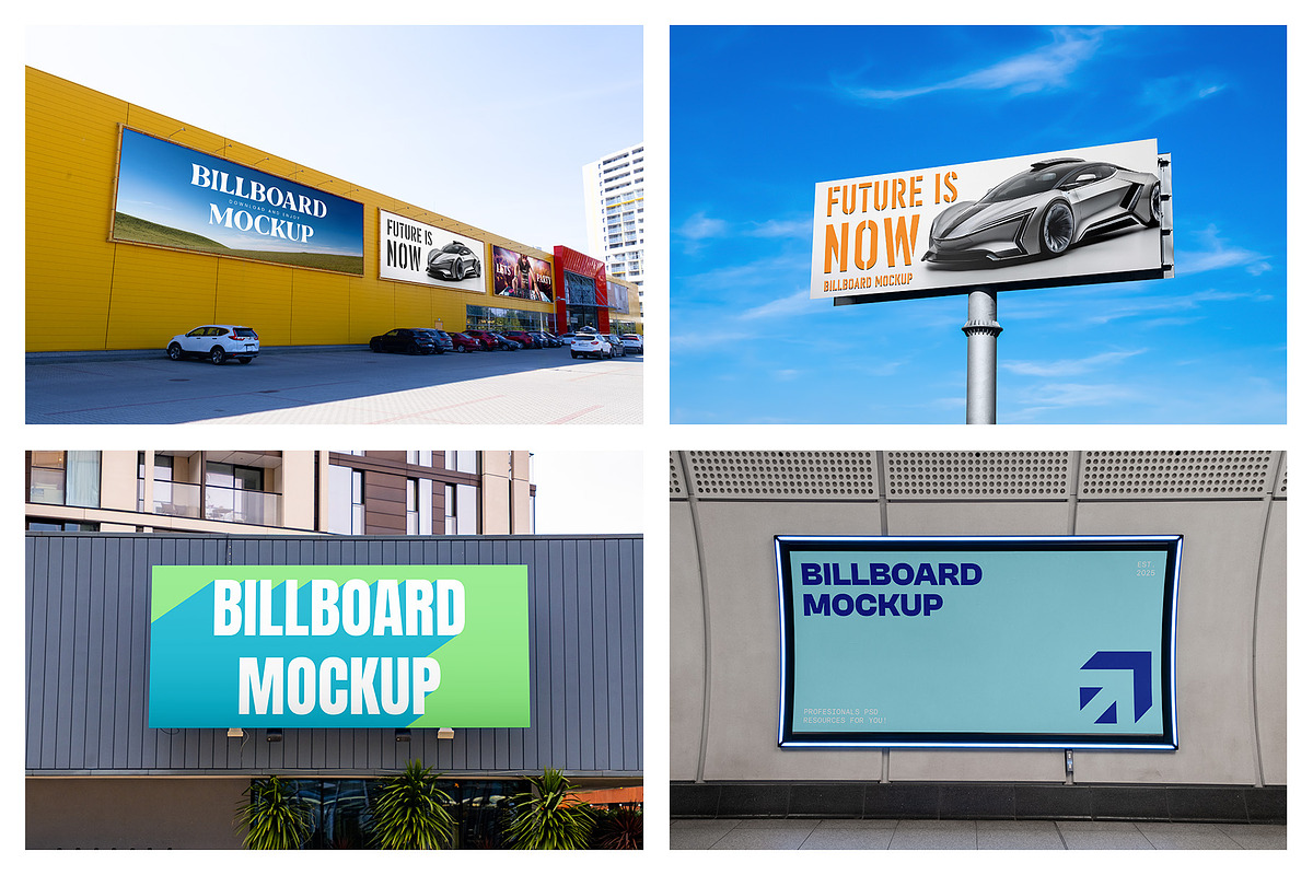 Billboard Mockups vol5 - Advertising, an Advertising Mockup by MockupForest (Photo 4 of 8)