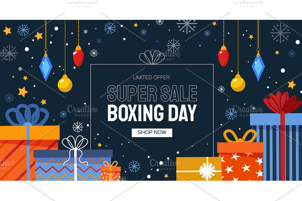 Boxing Day Concept. Different gift, an Object Graphic by Masherdraws
