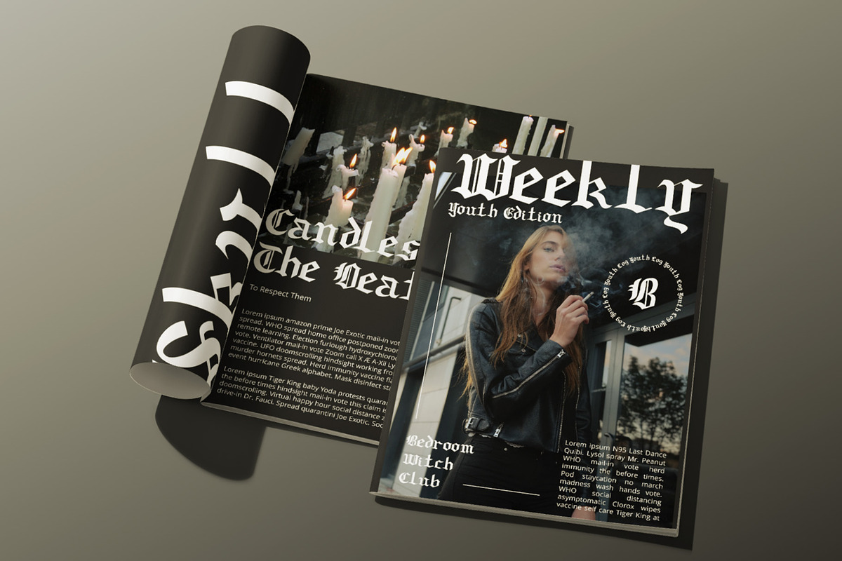 Manye – Blackletter Font, a Blackletter Font by Craft Supply Co. (Photo 5 of 8)