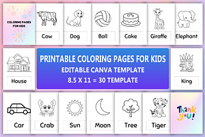 Printable Coloring Pages For Kids, a Stationery Template by Designmela01