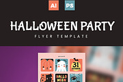 Halloween Party Flyer Template, a Flyer Template by Esui Studio (Thumbnail 4 of 4)