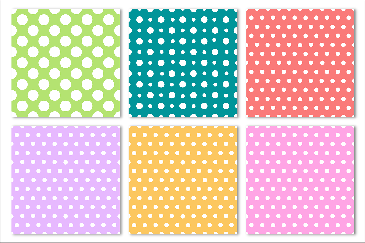 Polka Dot Seamless Pattern Bundle, a Pattern Graphic by Dream Creation (Photo 3 of 5)