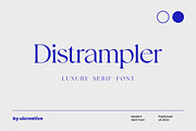 Distrampler Luxury Serif Font, a Serif Font by UICreative (Thumbnail 1 of 13)