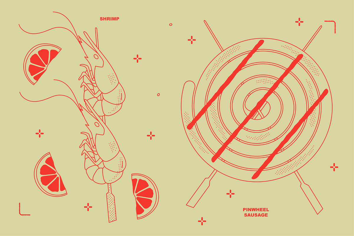 BBQ Food Vector Illustrations, a Food Illustration by TheFoodAtlas (Photo 12 of 17)