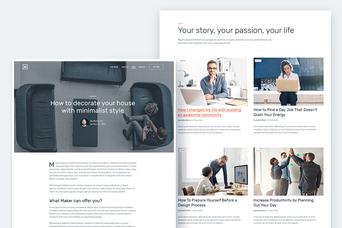 Maker - Creative Agency Template, a Websites & App Template by Dorin007 (Photo 2 of 3)