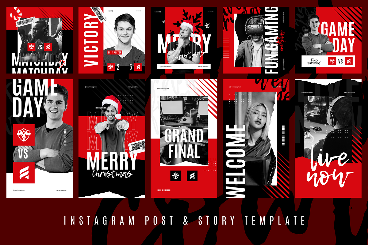 Christmas Esports Instagram Pack, a Social Media Template by Angkalimabelas (Photo 3 of 3)