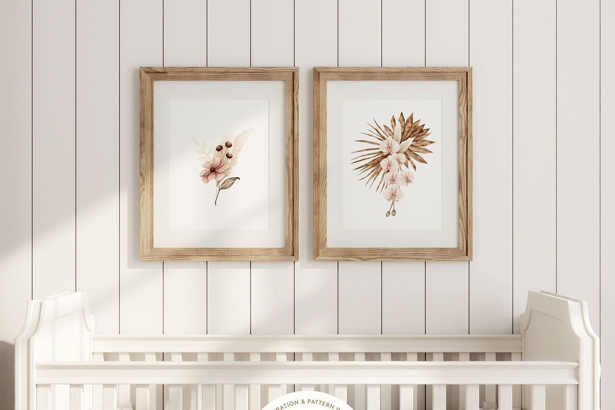 Watercolor Boho Fall Dusty Rose Set, a Decorative Illustration by Carol Lozove (Photo 14 of 74)