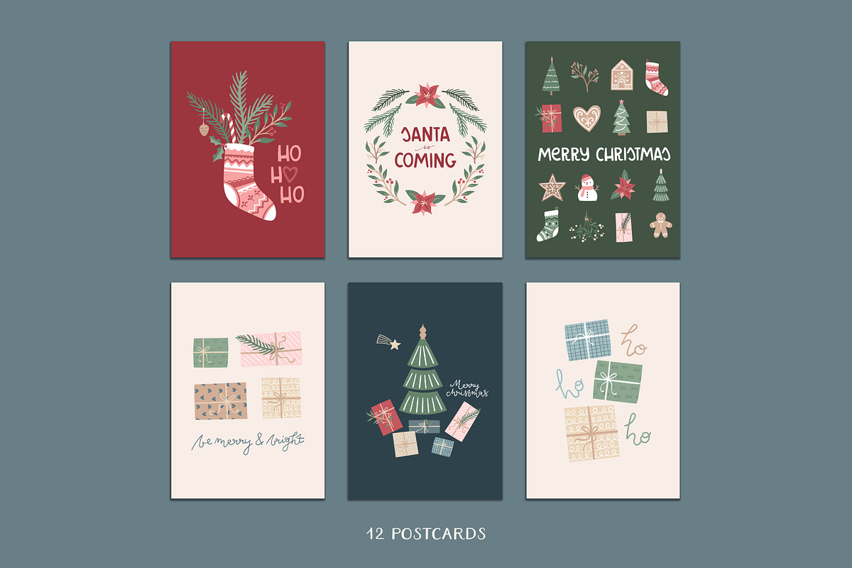 Jolly Christmas Illustrations Set, a Seasonal Illustration by Ola_Mazur (Photo 4 of 8)