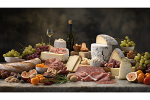 cuisine display food background ai, a Food & Drink Photo by pikepicture