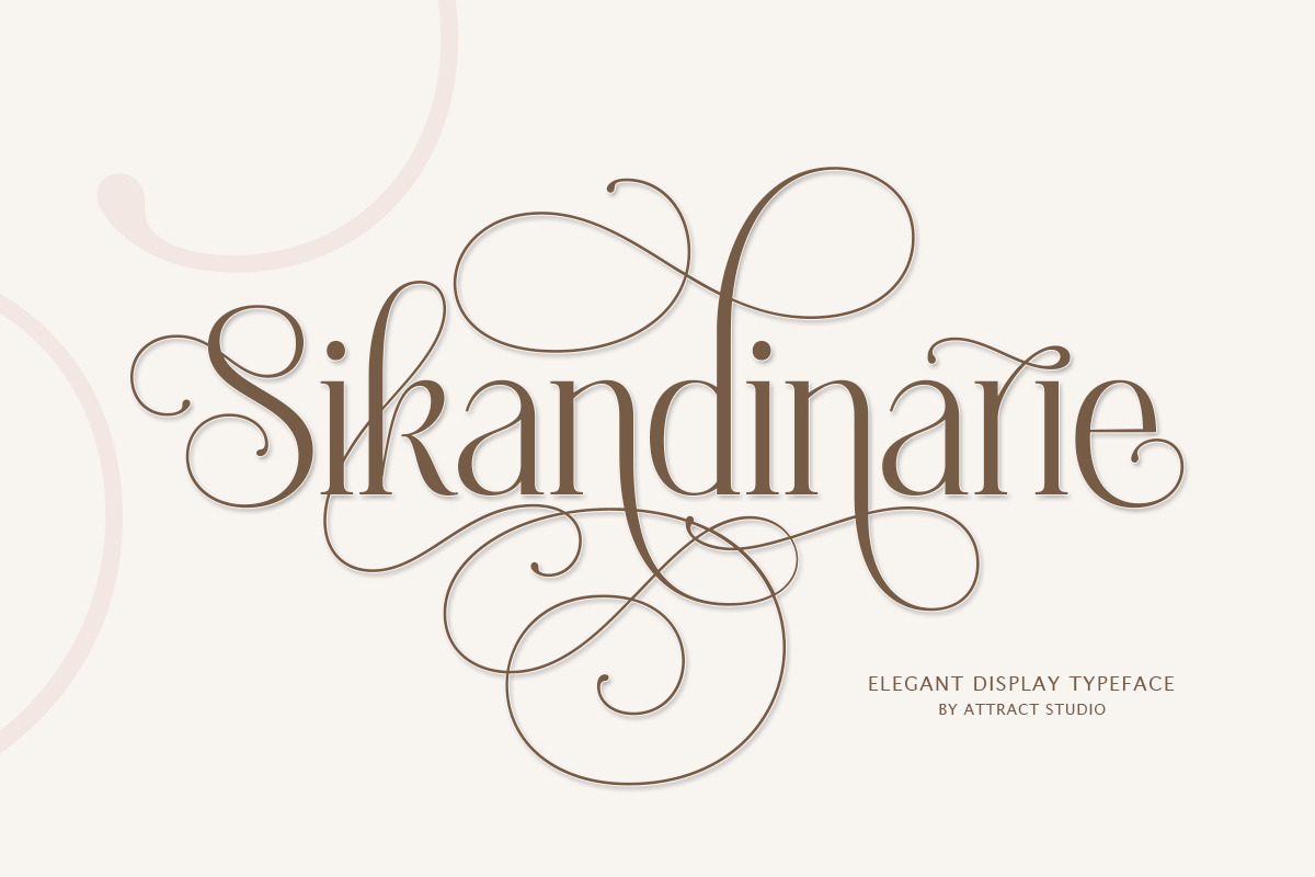 Sikandinarie, a Serif Font by Attract Studio (Photo 18 of 18)