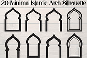 Minimal Islamic Arch Silhouette, an Object Graphic by Creativeshirt (Thumbnail 1 of 17)
