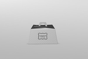 Bakery Cake Box Mockup