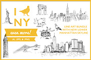 New York City Line Art Bundle!, an Illustration by dear uncle (Thumbnail 1 of 5)