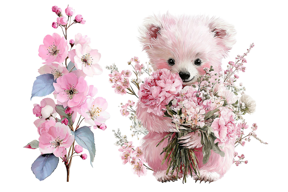 Soft Spring Florals Collection, an Illustration by Designworld (Photo 5 of 5)
