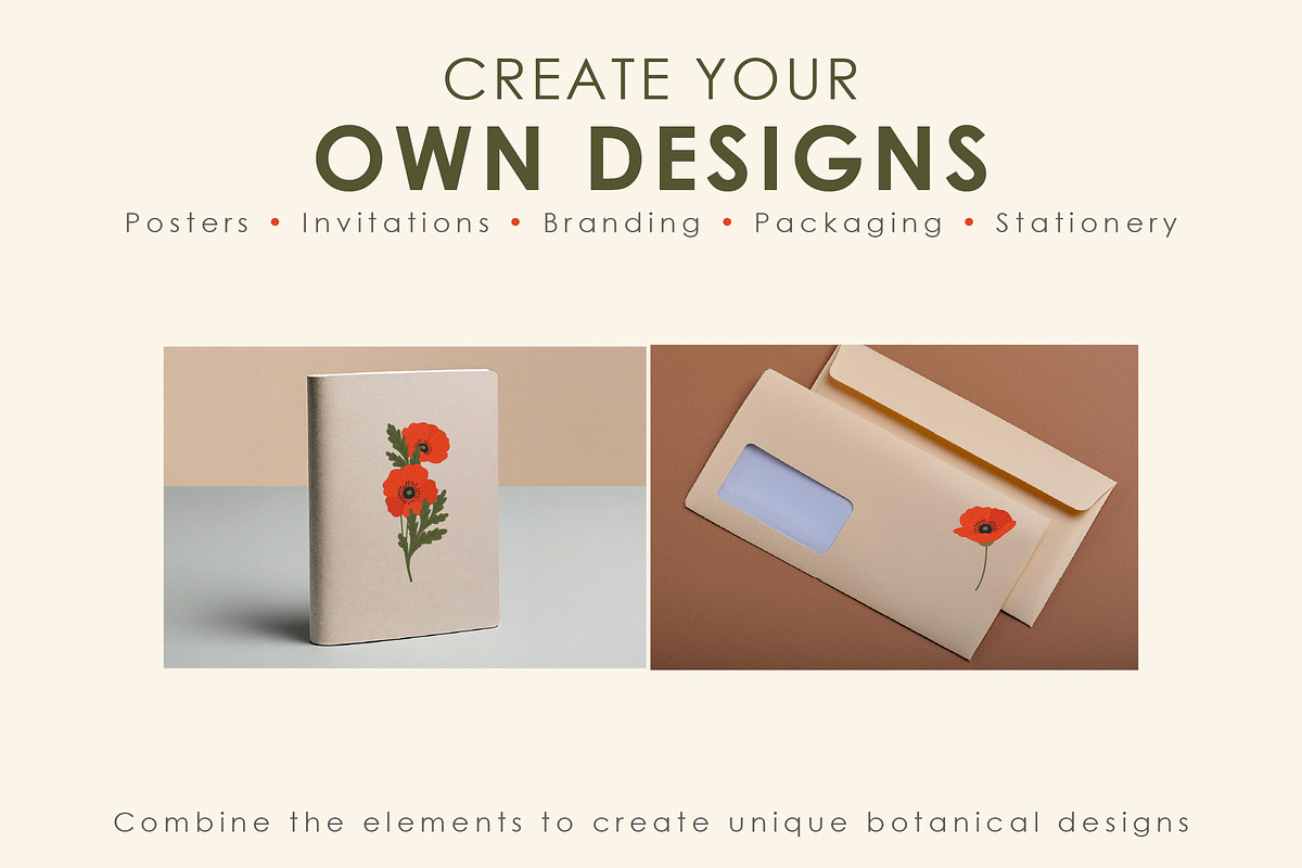 Poppy Flower Clipart Collection, a Decorative Illustration by OREHOVKA (Photo 6 of 6)