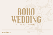 Boho Wedding Font Duo, a Sans Serif Font by Headfonts (Thumbnail 1 of 9)