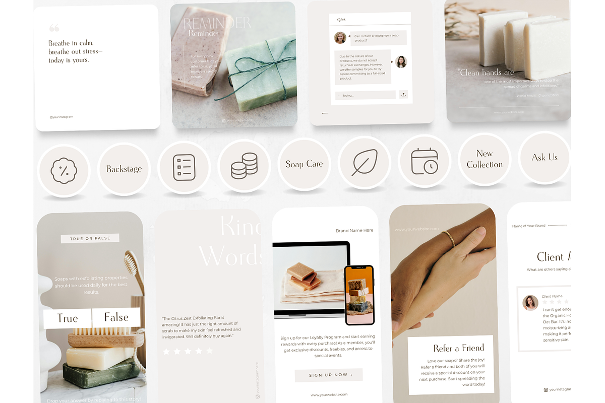 300 Soap Social Media BUNDLE, a Social Media Template by PatternLab. (Photo 9 of 9)