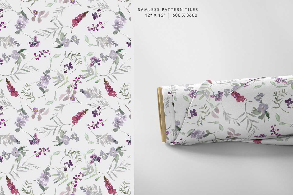 Watercolor Wildflower Clipart Set, an Illustration by Patishop Art (Photo 18 of 23)