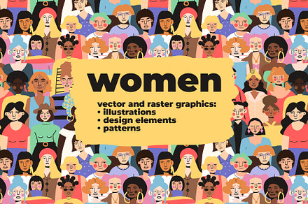 Women. Vector and raster graphics., a Person Illustration by Oliana Moroz