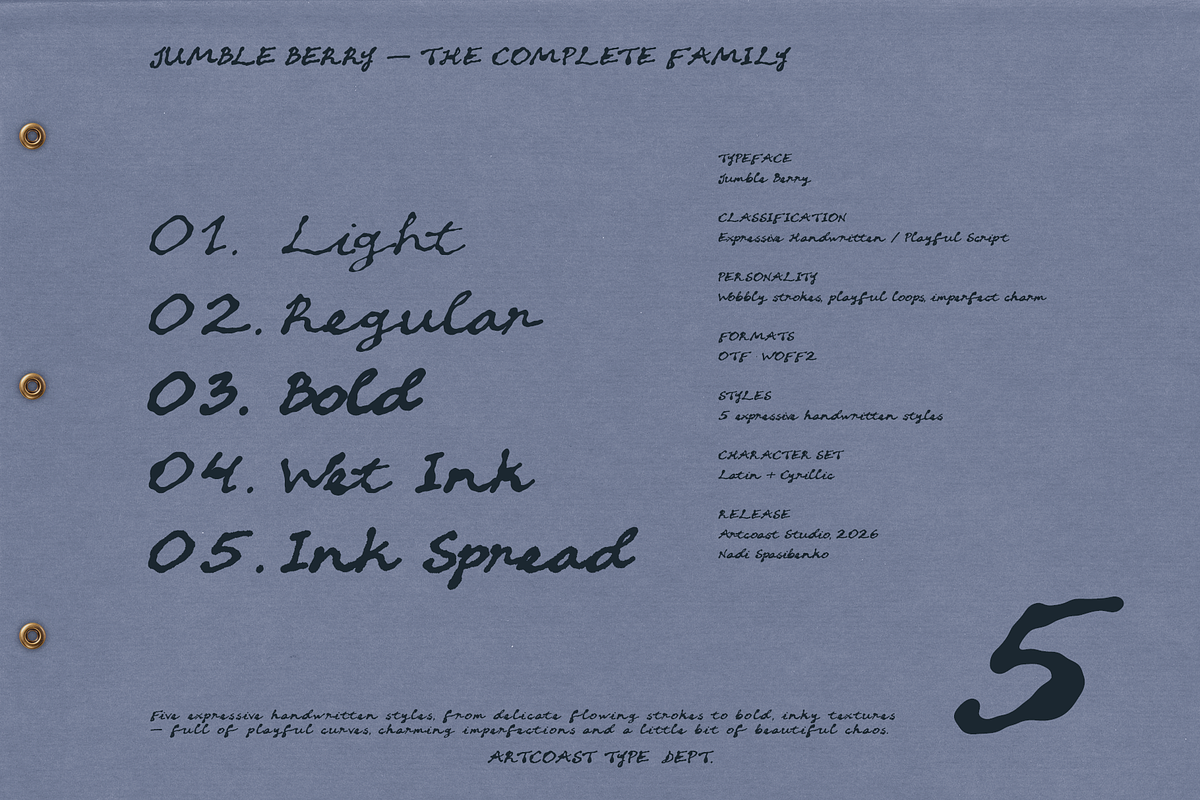 Jumble Berry — Playful Script Font, a Handwritten Font by nadispasibenko (Photo 6 of 9)