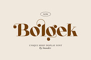 Bolgek - Luxury Serif Typeface, a Font by Imoodev (Thumbnail 1 of 5)