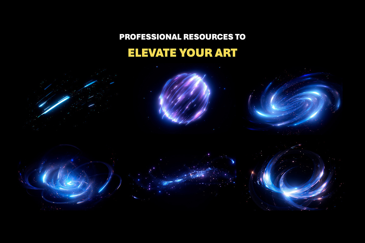 150+ Cosmic Magic Overlay Effects, an Object Graphic by Mikel Blazgad (Photo 4 of 11)
