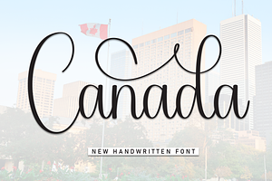 Canada Script Font