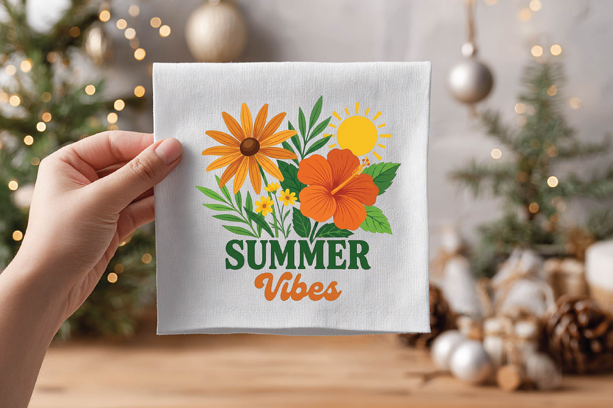 Summer Vibes Png, Floral Summer, a Work Illustration by DreamPrint404 (Photo 2 of 6)