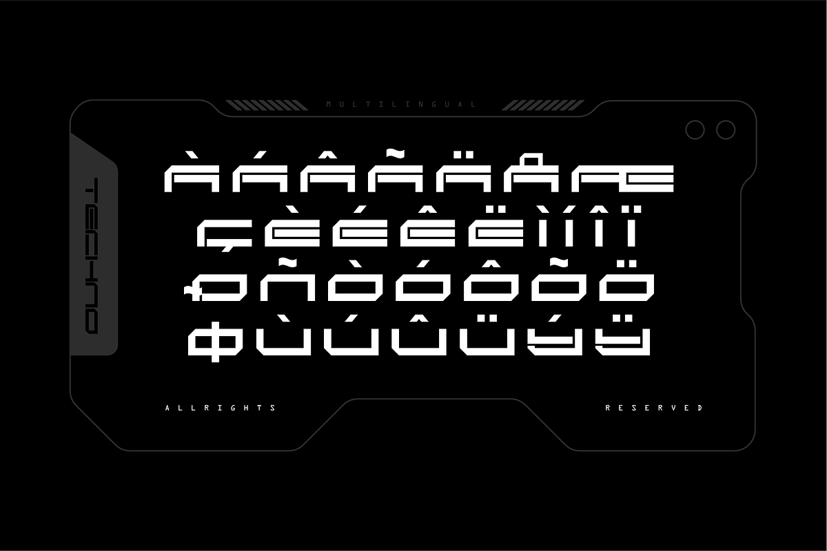 Clovyz - Futuristic Display Font, a Sans Serif Font by Typeagle (Photo 3 of 11)