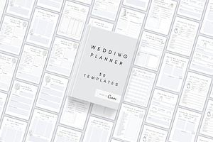 Digital Wedding Planner Canva PDF, a Stationery Template by BRANDcontent