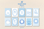 Vintage Spring Farm & Easter Clipart, a Seasonal Illustration by VerAna (Thumbnail 7 of 19)
