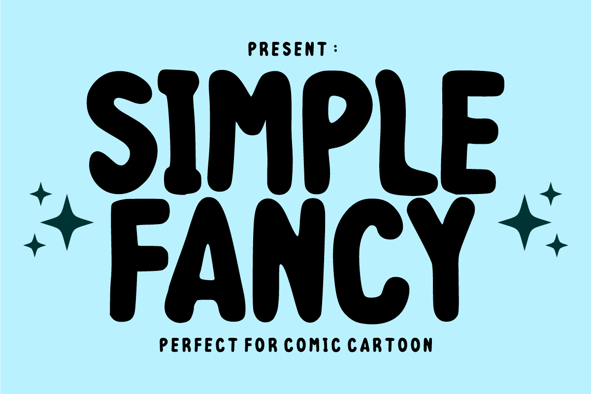 Simple Fancy - Playful Comic Font, a Sans Serif Font by KiddoGlyphs Studio (Photo 1 of 5)