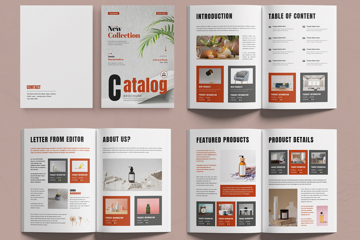 Product Catalog Brochure Template, a Brochure Template by MightyDesign (Photo 2 of 6)