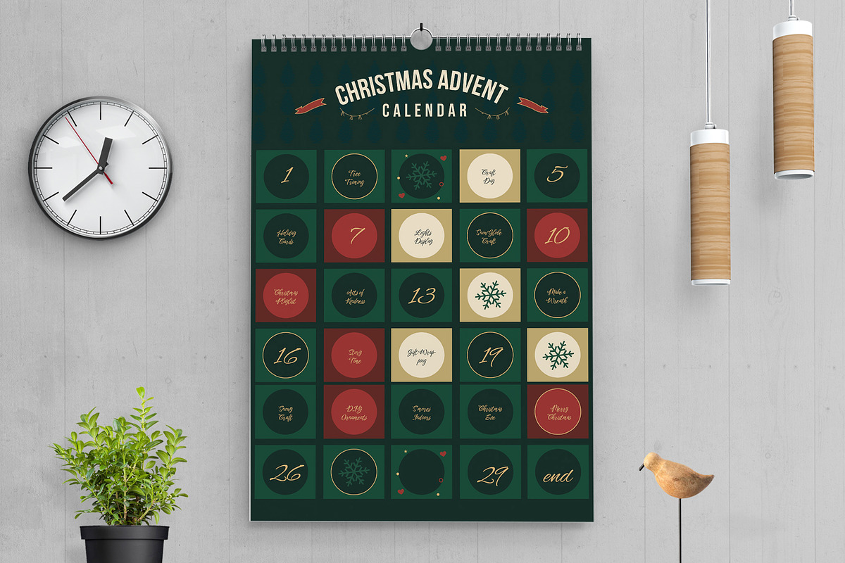 Christmas Advent Calendar, a Flyer Template by MightyDesign (Photo 2 of 7)