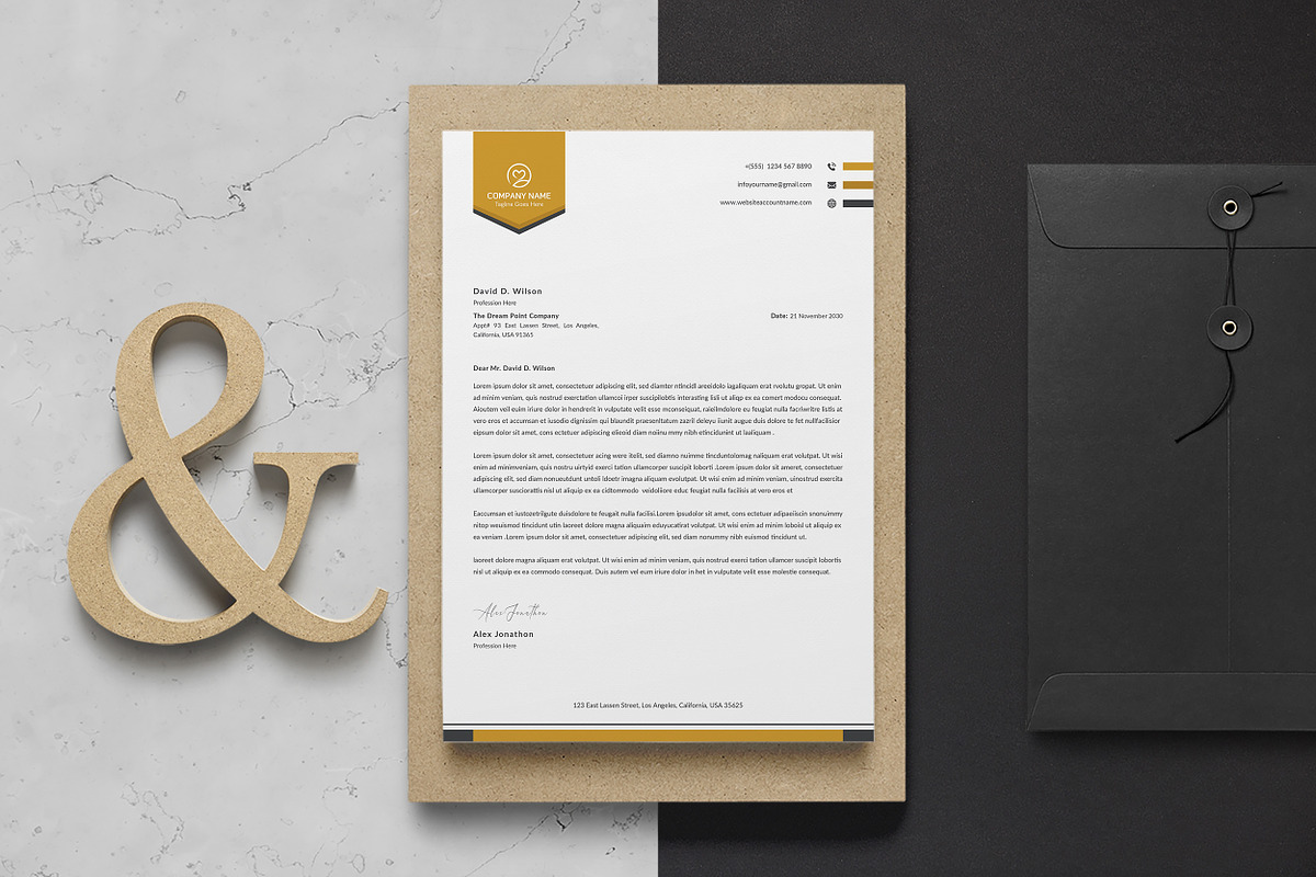 Letterhead Template, a Stationery Template by ResumeDevisers (Photo 6 of 6)