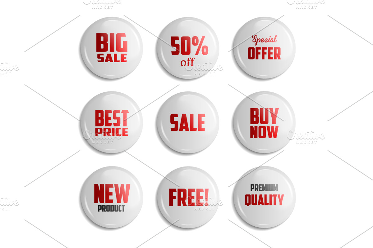 Sale Badges. 3 Colors, an Object Graphic by Vector Market (Photo 4 of 4)