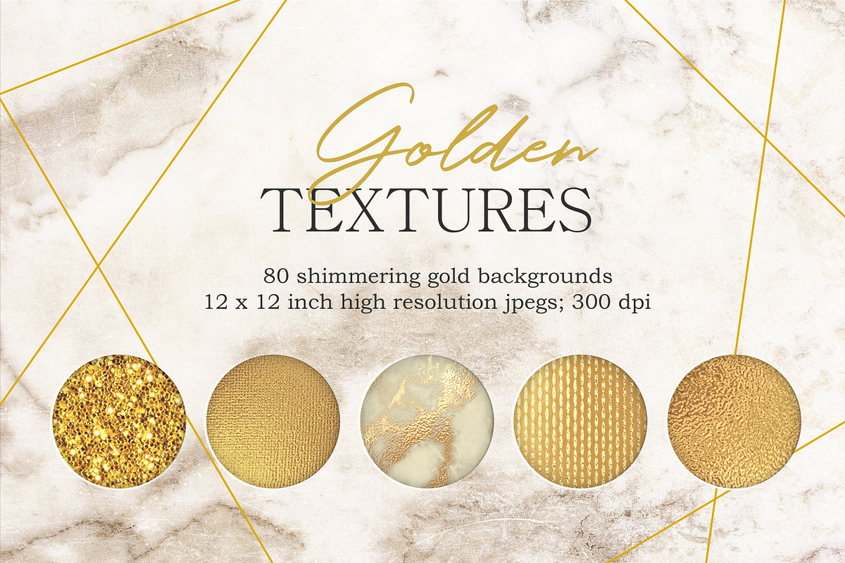 Gold textures bundle, a Texture Graphic by Paper Farms (Photo 1 of 7)