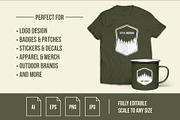 36 Mountain and Forest Shield Shapes, an Object Graphic by sivVector (Thumbnail 2 of 3)