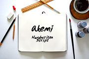Akemi - Handwritten Script Font, a Script Font by CosmicMedium (Thumbnail 4 of 6)