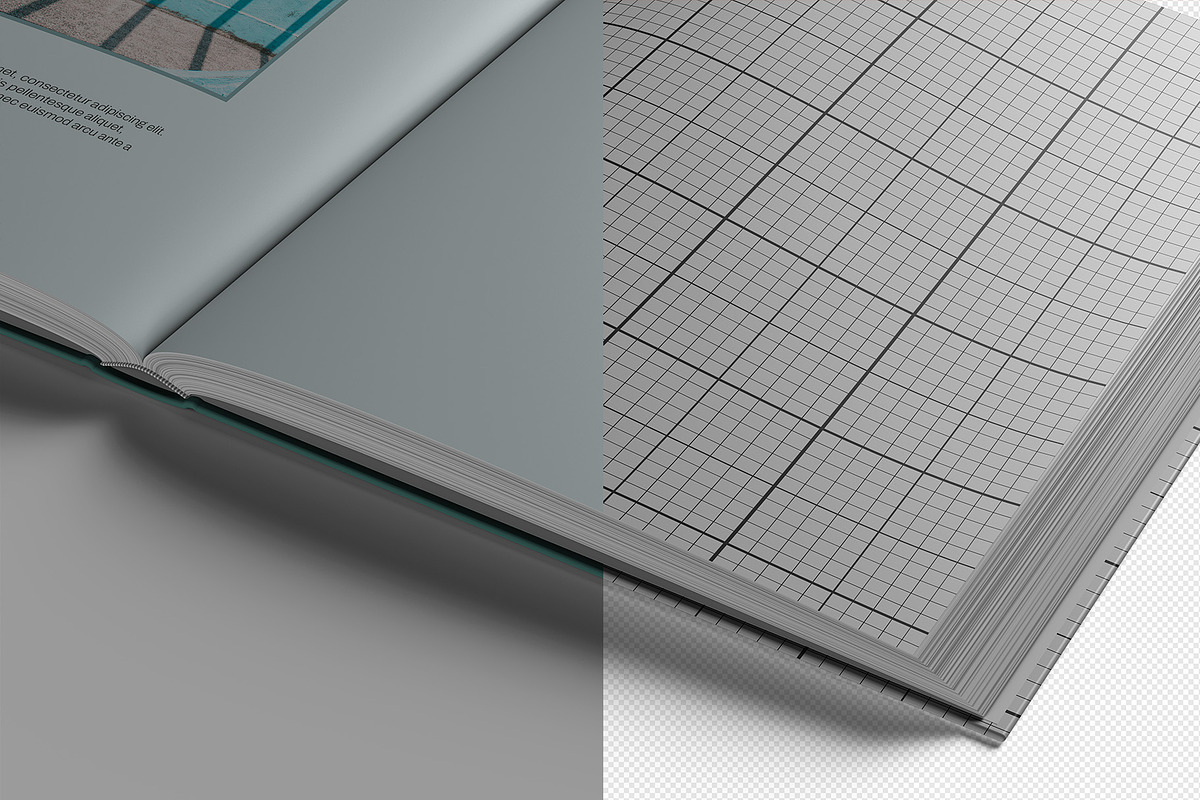 Letter Size Book Mockup - 8 views, a Books & Magazine Mockup by Illusiongraphic (Photo 12 of 24)