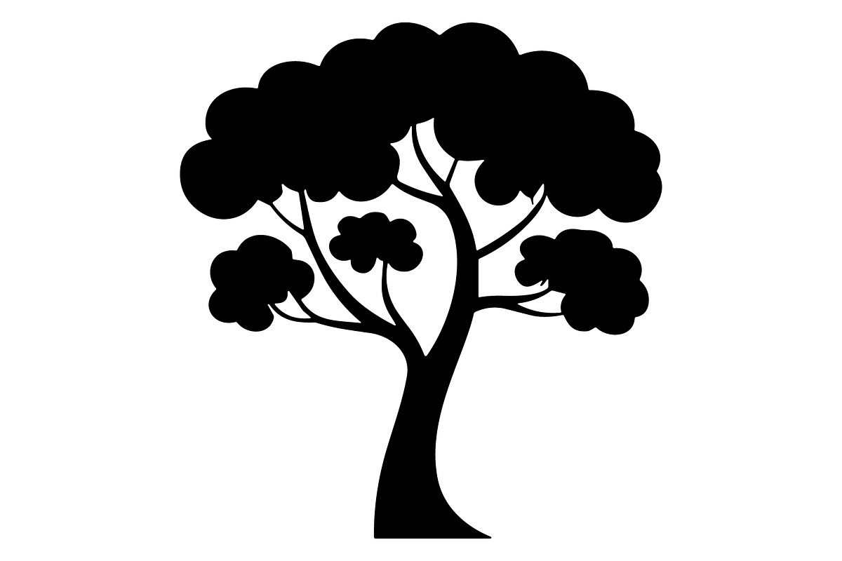 Tree Silhouette Vector Collection, an Illustration by jahid234 (Photo 5 of 7)