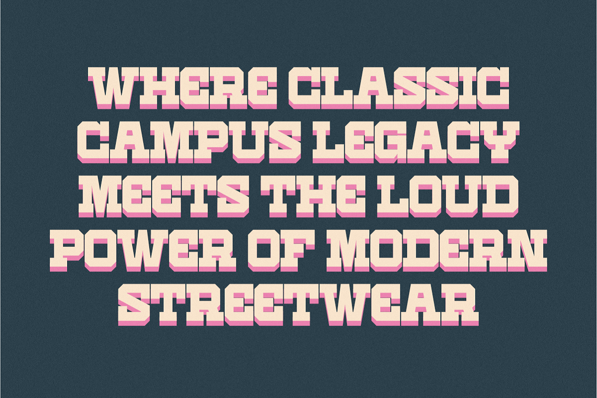 Chunky Varsity - Condensed Slab, a Slab Serif Font by Pian45 Studio (Photo 2 of 8)