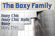 The Boxy squared sans family, a Sans Serif Font by Radiqx Press (Thumbnail 1 of 4)