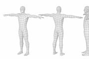 Natural Male T-Pose in 5 Topologies, a 3D by VK Studio (Thumbnail 13 of 21)