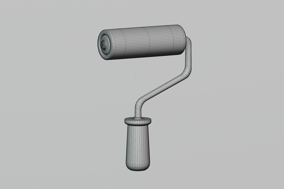 Paint Roller Brush, an Object 3D Model by fahad121 (Photo 5 of 8)